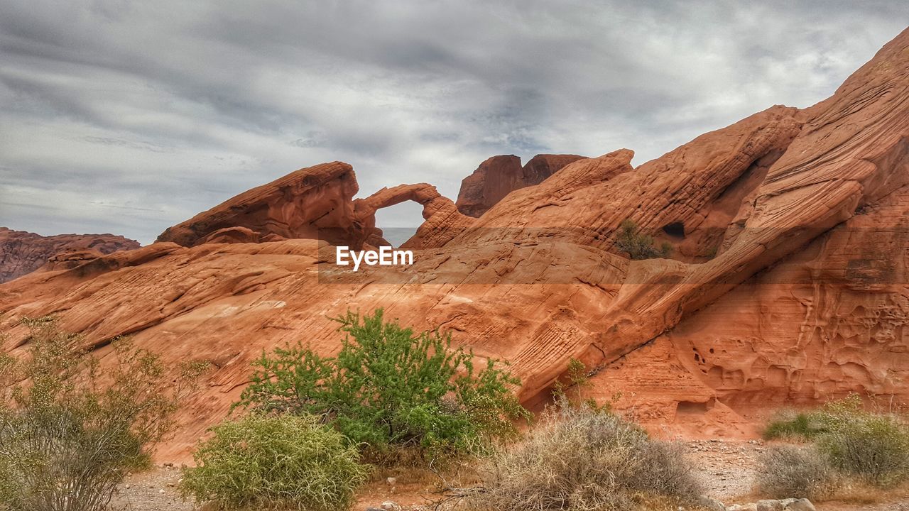 ROCK FORMATION AGAINST SKY