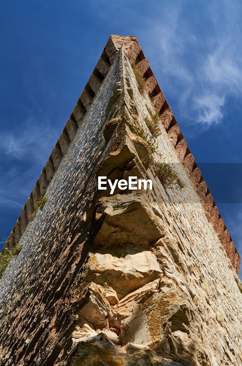 LOW ANGLE VIEW OF HISTORIC BUILDING