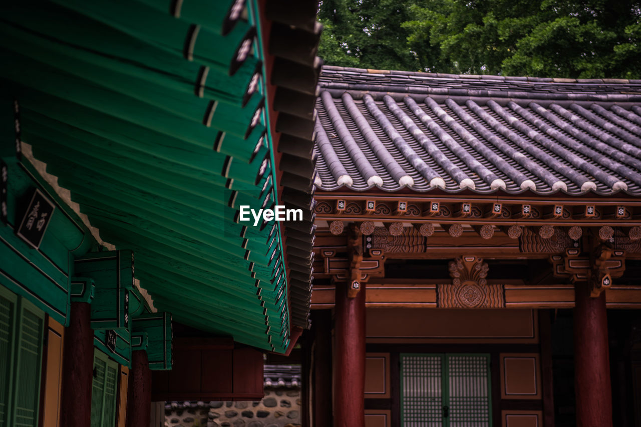 Exterior of traditional houses