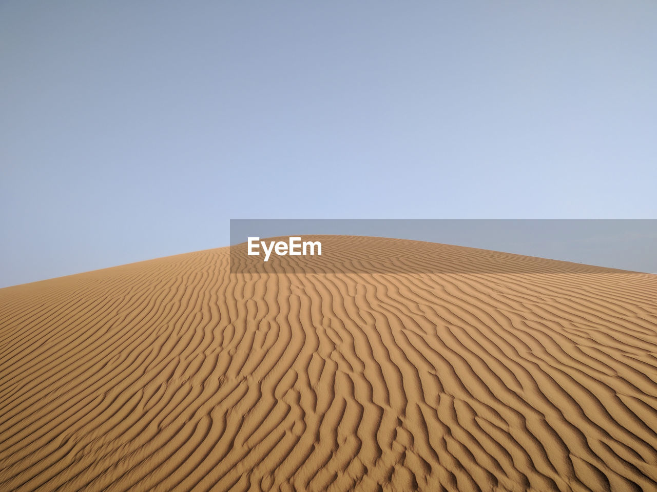 Sand dune with ripple pattern in the sand