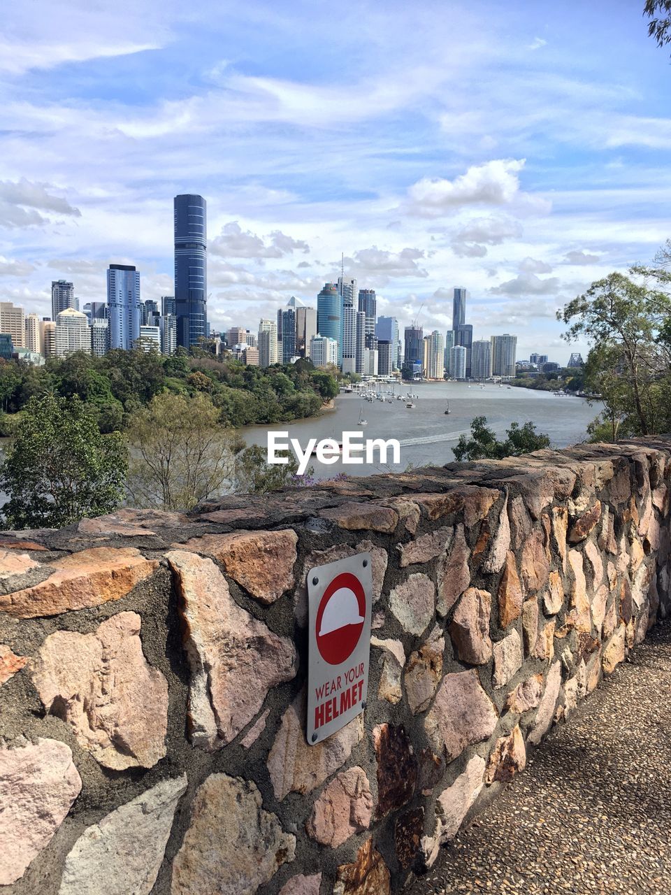 View over brisbane river from kangaroo point, brosbane