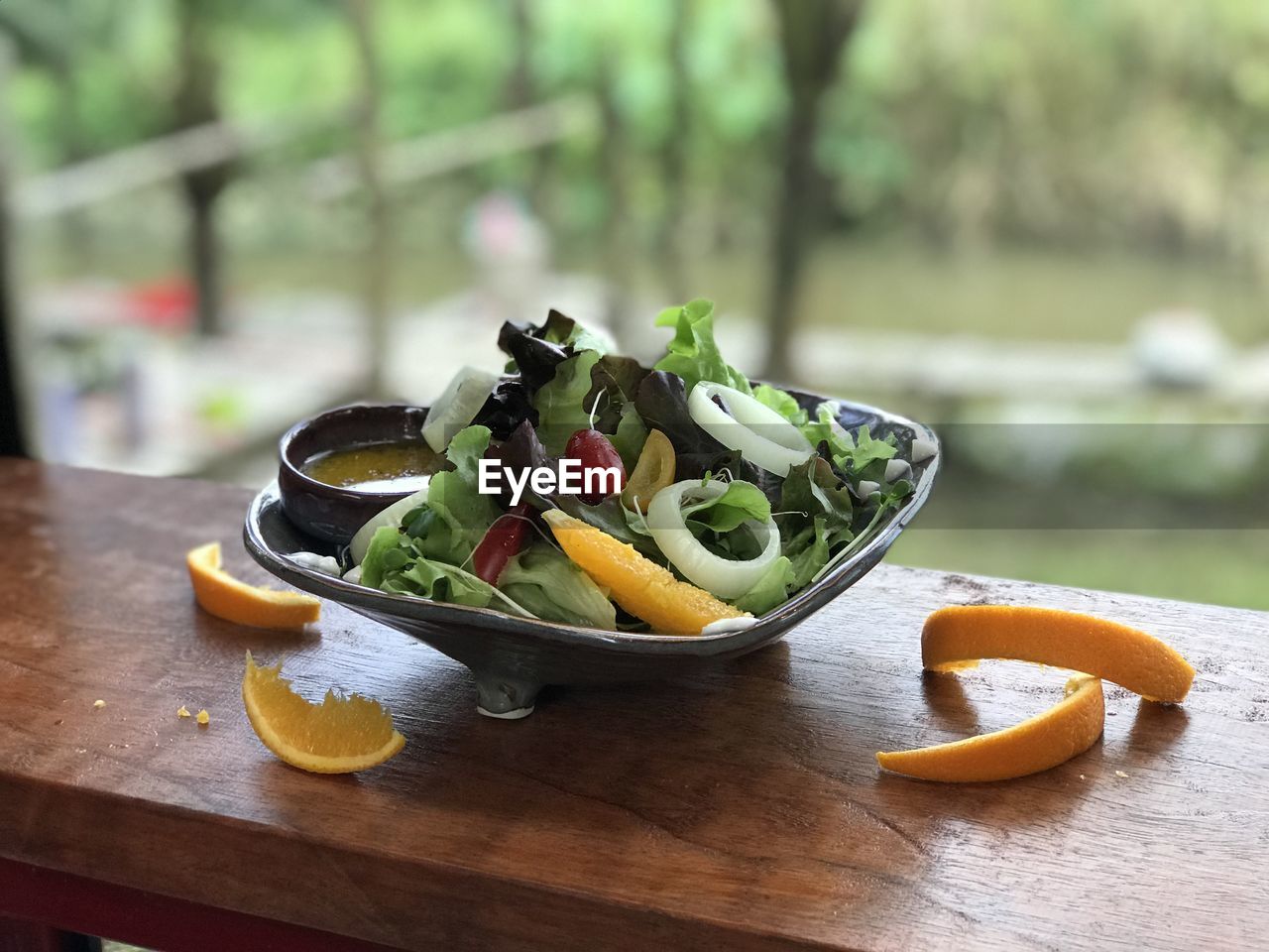 Close-up of fruits in bowl on table