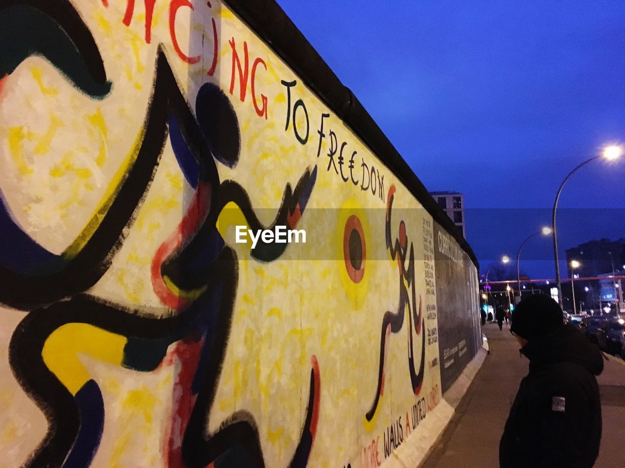 VIEW OF GRAFFITI ON CITY