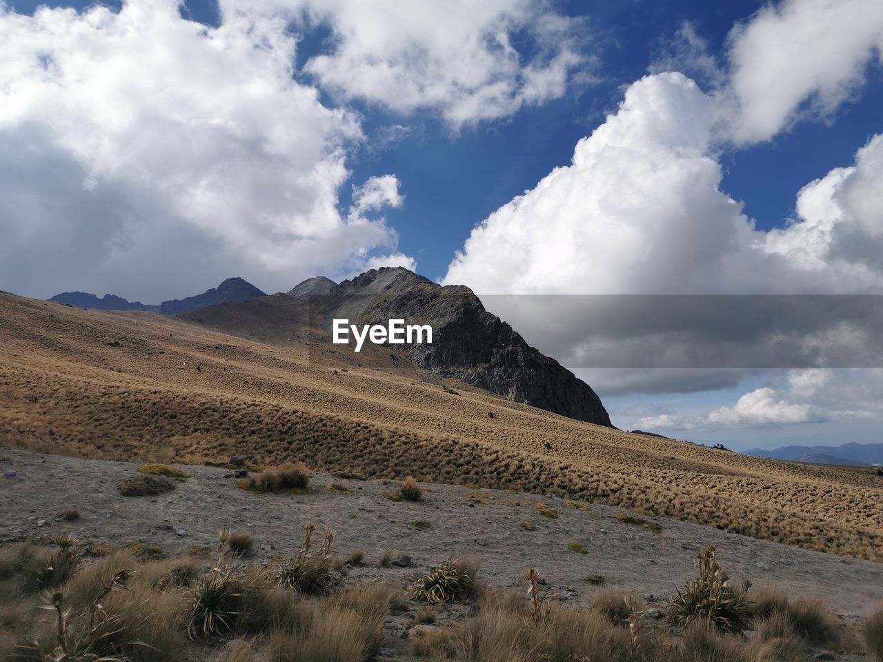 Scenic view of desert against sky