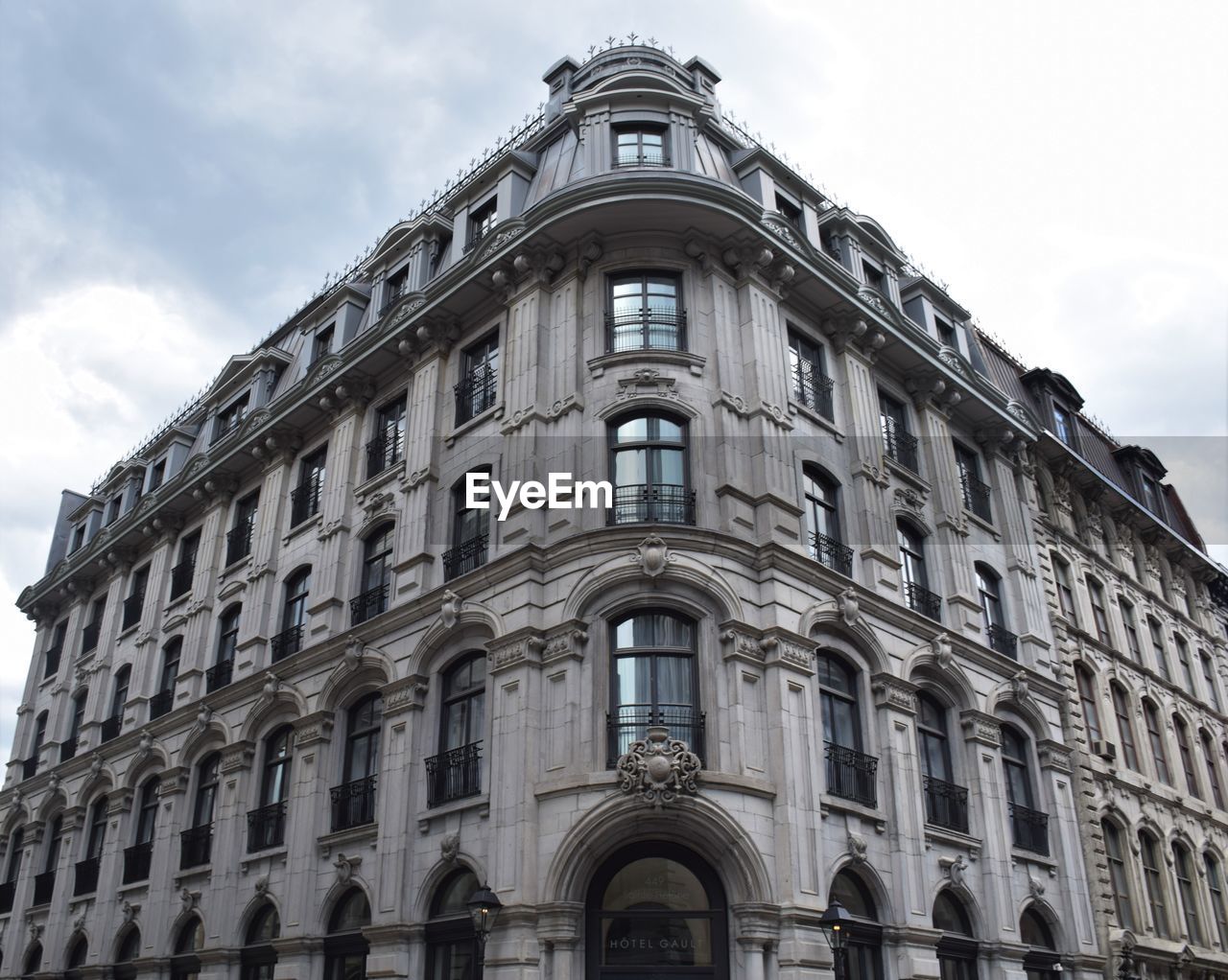 Low angle view of building against sky