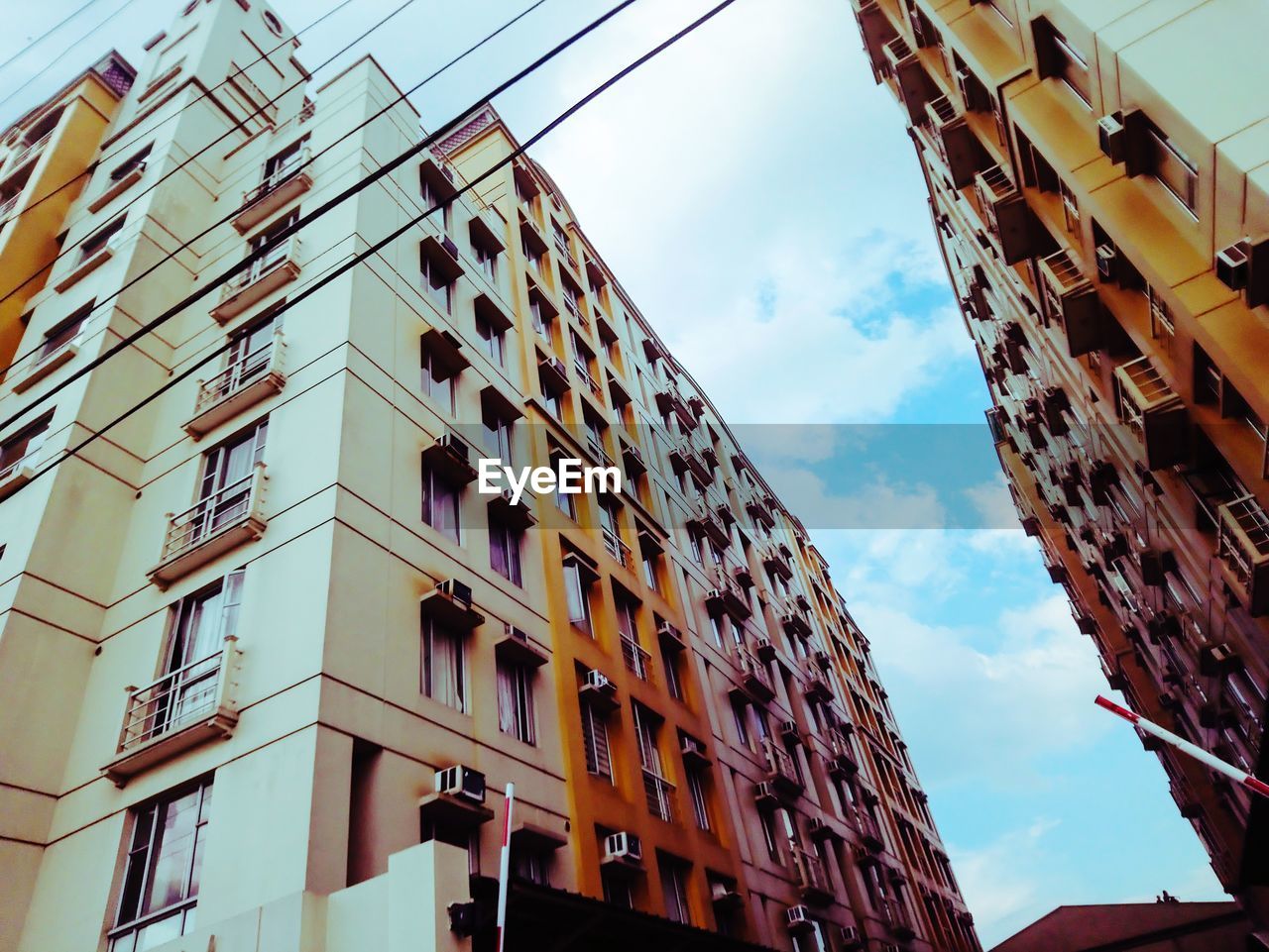 LOW ANGLE VIEW OF RESIDENTIAL BUILDINGS