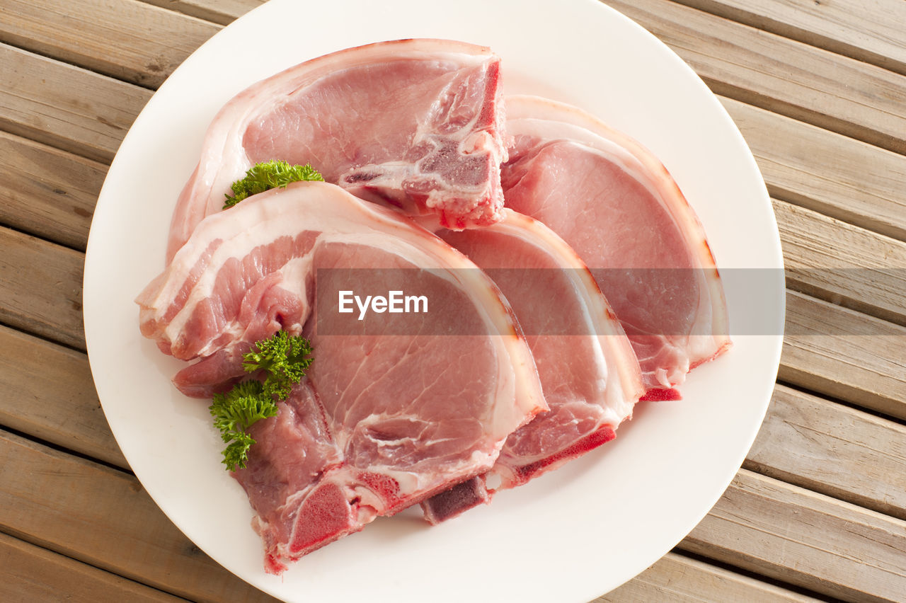 Close-up of food served in plate