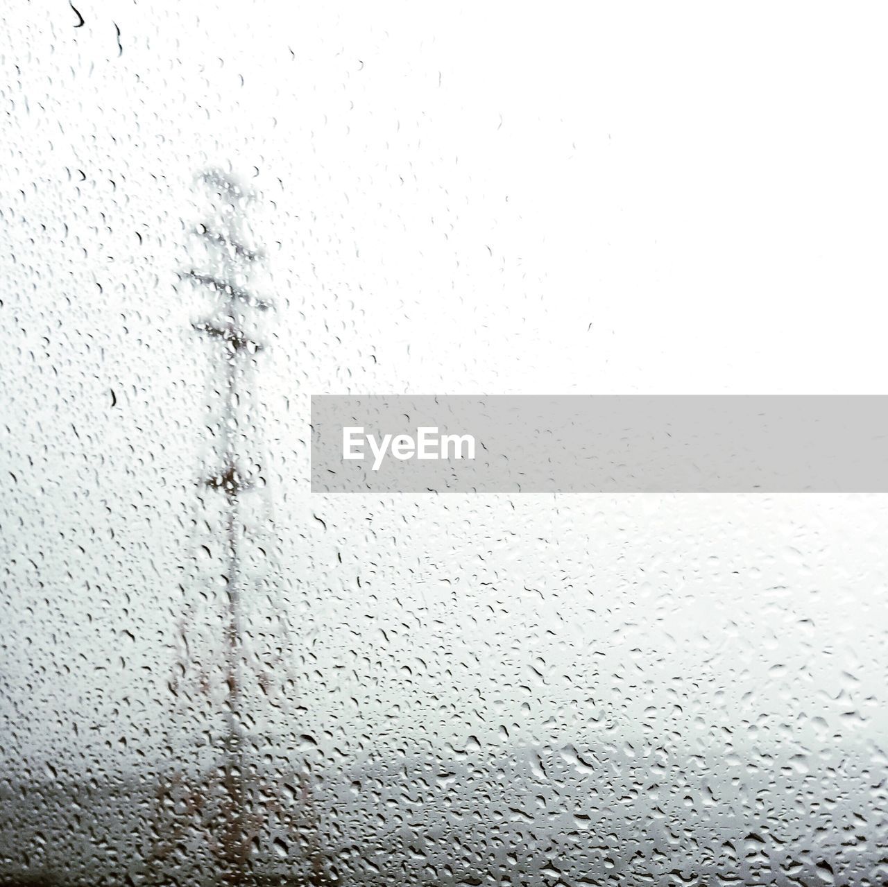 CLOSE-UP OF WET GLASS AGAINST SKY