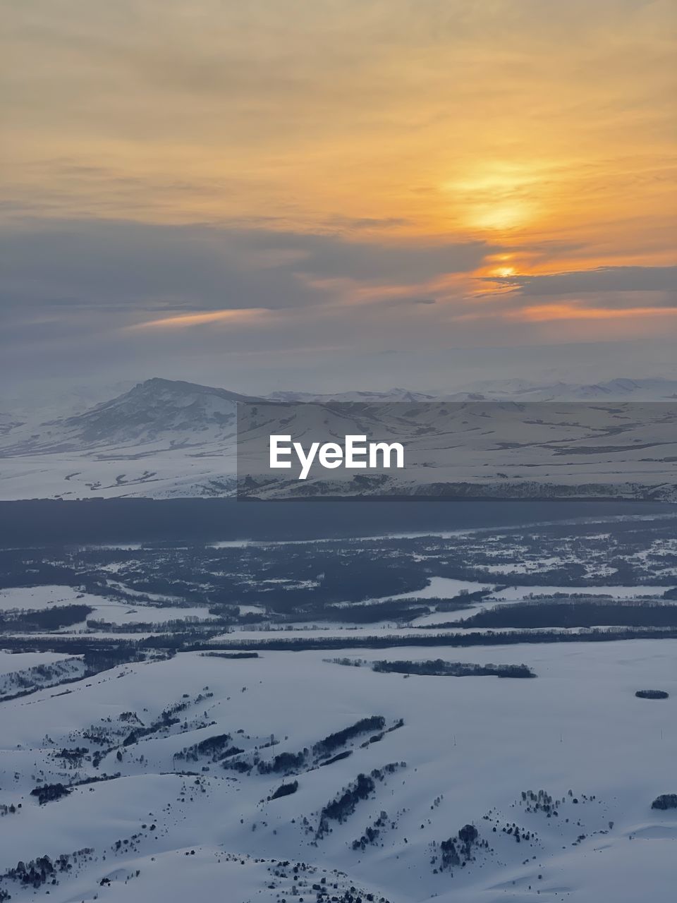 Altay mountains in a sunset 