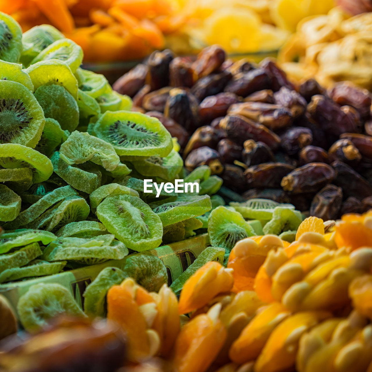 Full frame shot of dried fruits