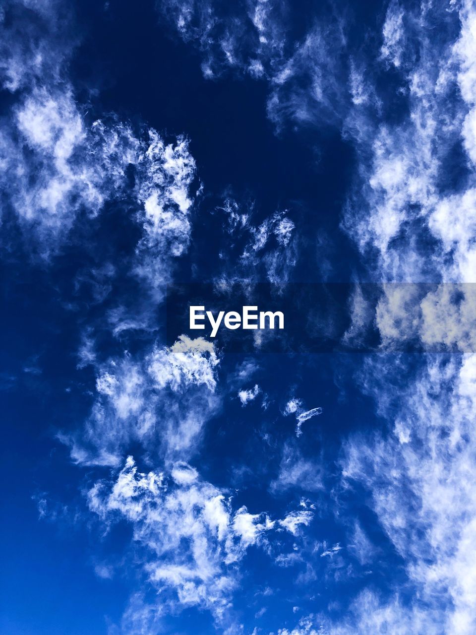Full frame shot of cloudy blue sky
