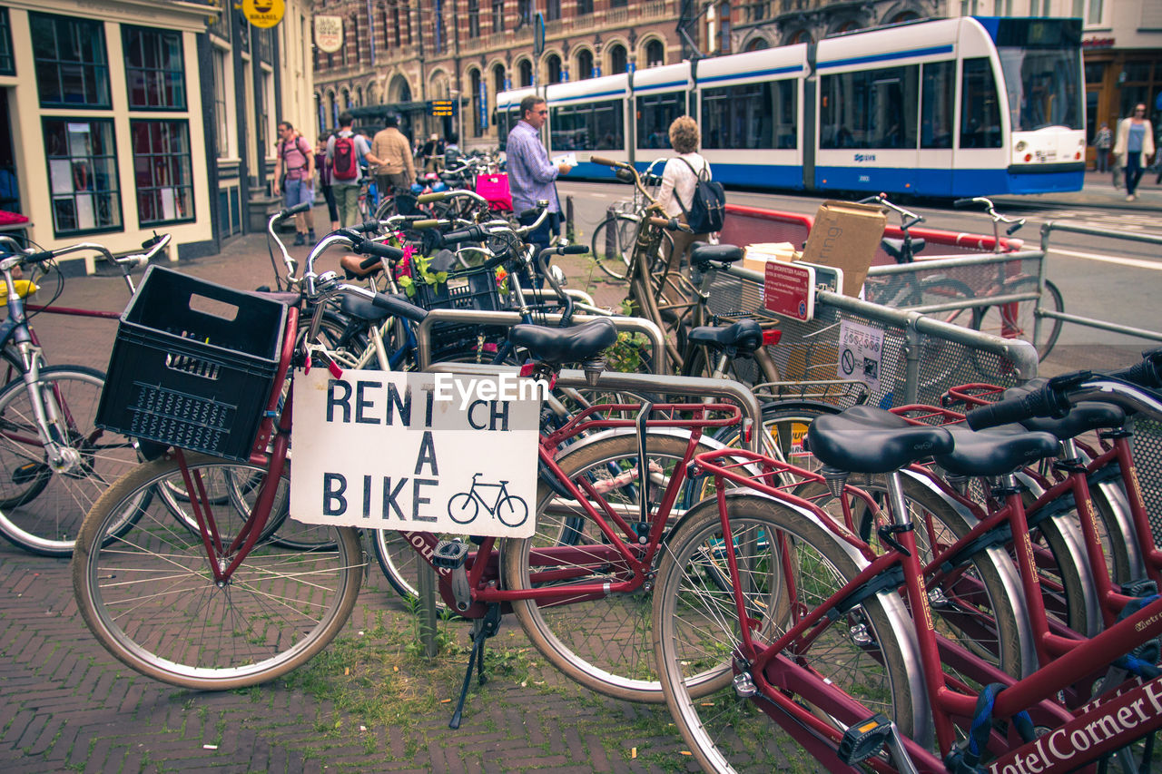 BICYCLES ON STREET