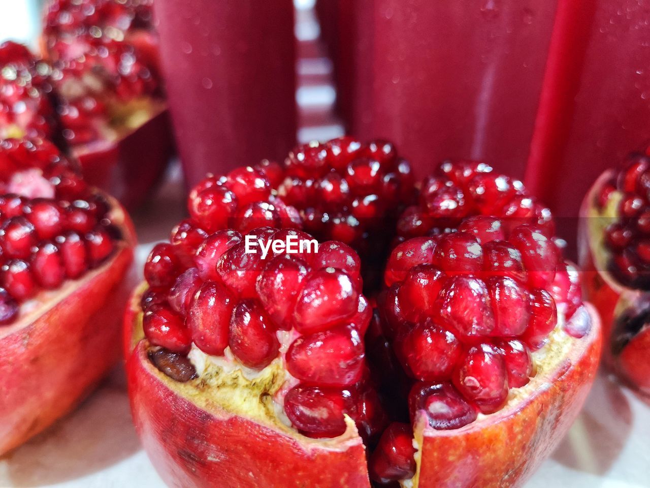 Close-up of pomegranate fruit