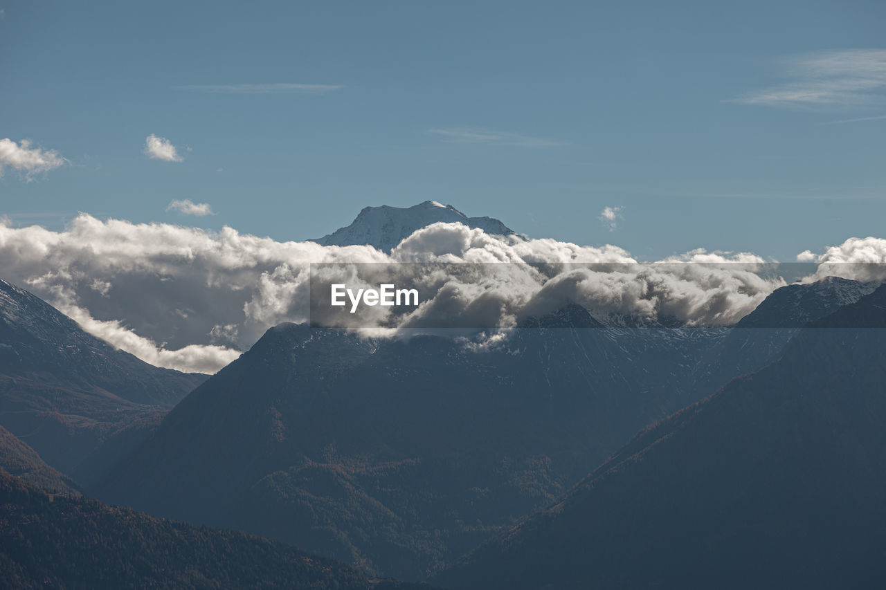 MAJESTIC SNOWCAPPED MOUNTAINS AGAINST SKY