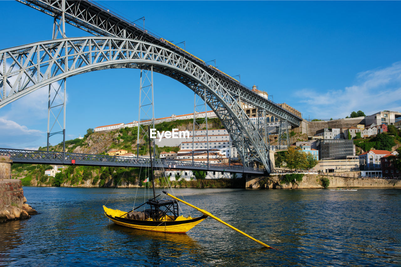 View of vila nova de gaia city, porto, portugal