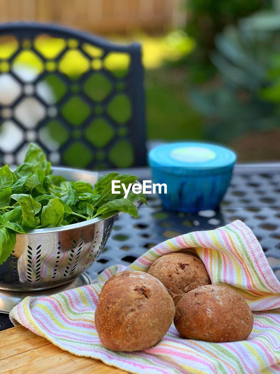 Close-up of food on table