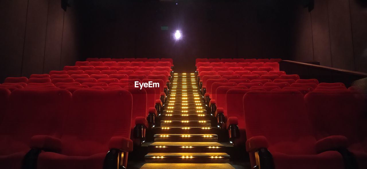 Empty seats in theater