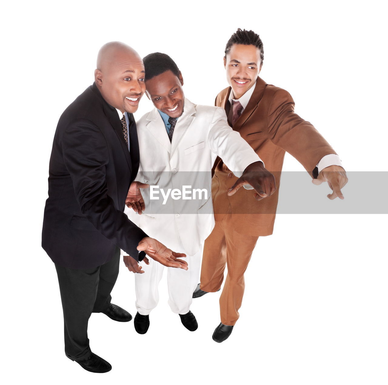 men, business, adult, white background, businessman, cut out, formal wear, studio shot, smiling, group of people, indoors, happiness, emotion, young adult, corporate business, communication, person, portrait, full length, tuxedo, small group of people, positive emotion, white-collar worker, clothing, professional occupation, coworker, business finance and industry