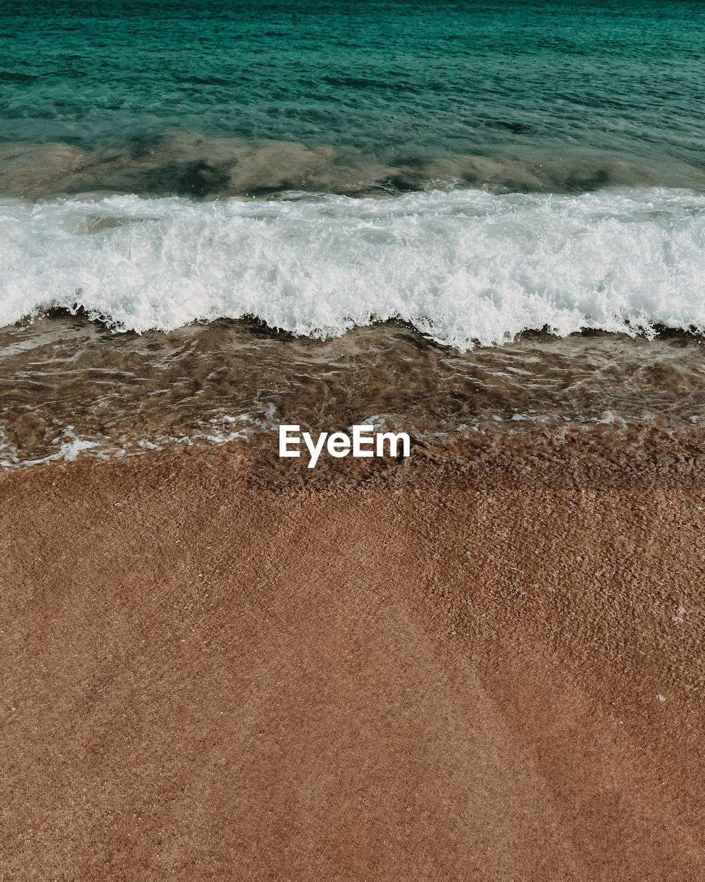 High angle view of beach
