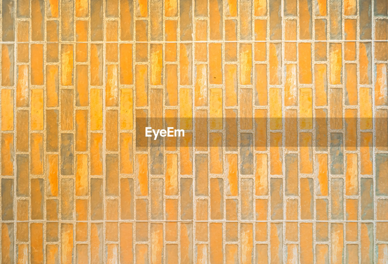 Full frame shot of orange wall