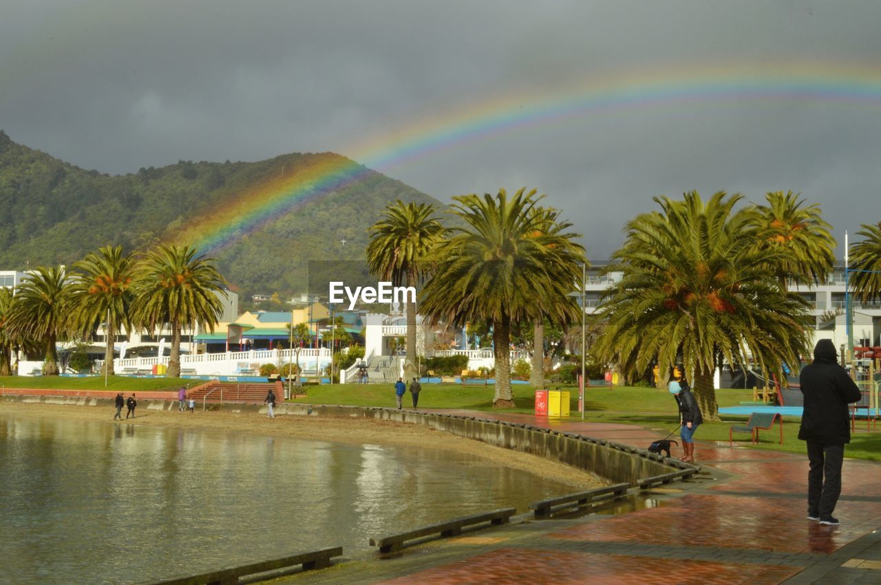 SCENIC VIEW OF RAINBOW IN CITY