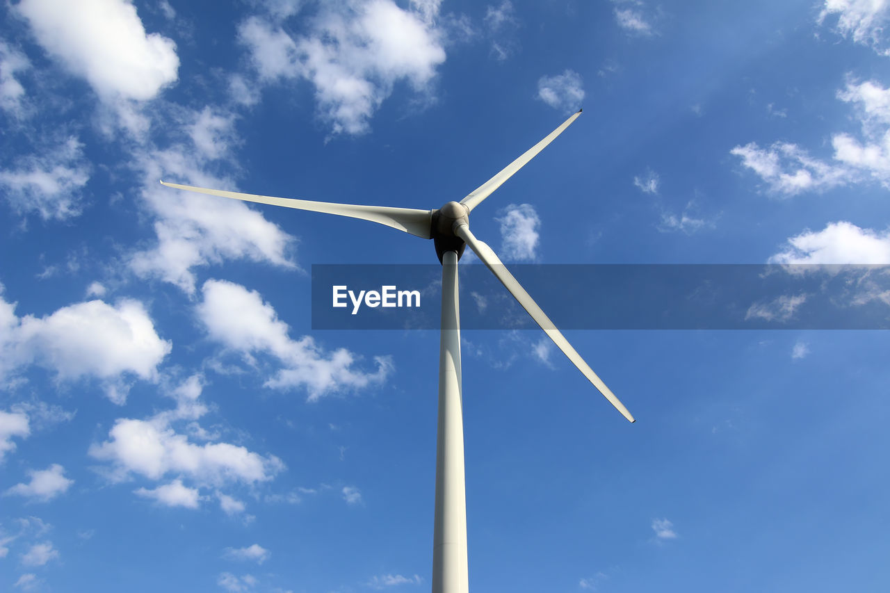 Eco power, wind power plant - wind turbine - clean energy