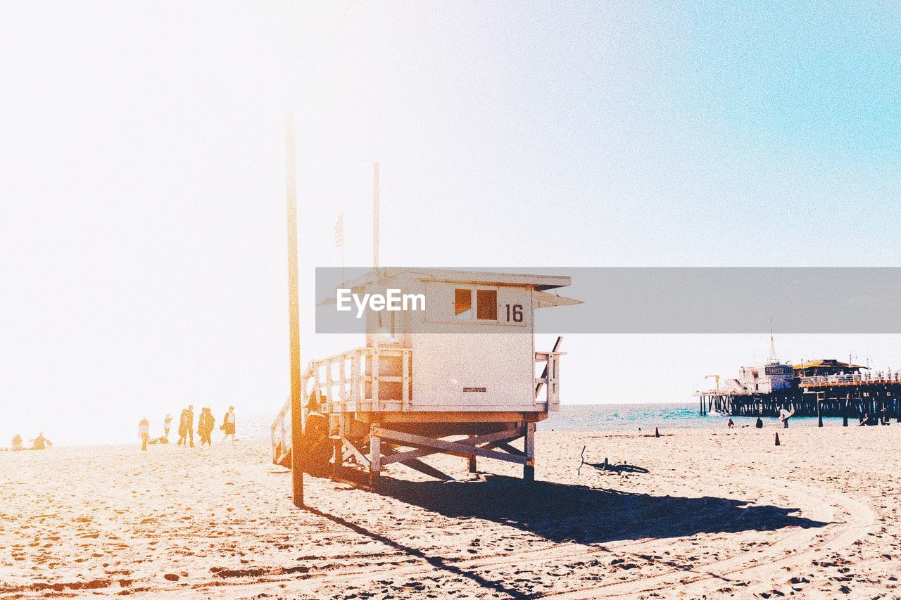 Lifeguard hut at beach 