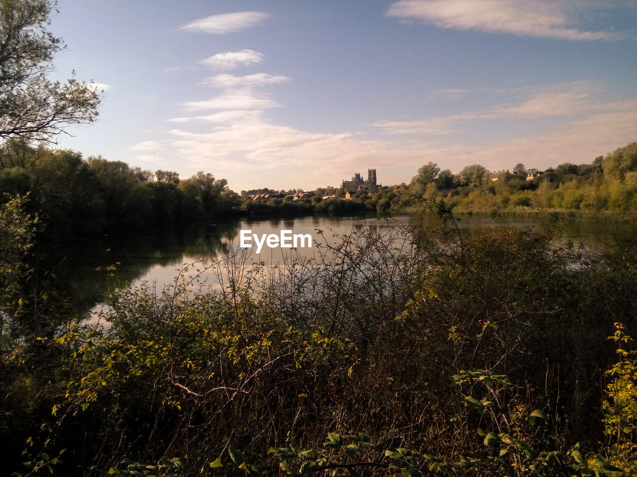 LAKE AGAINST SKY