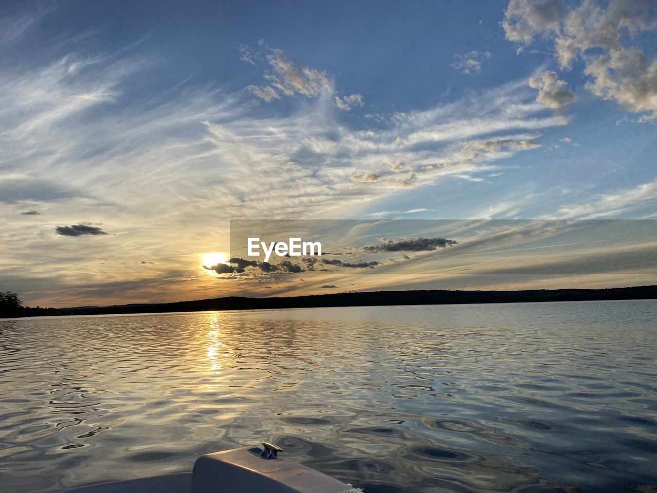 SCENIC VIEW OF SEA DURING SUNSET