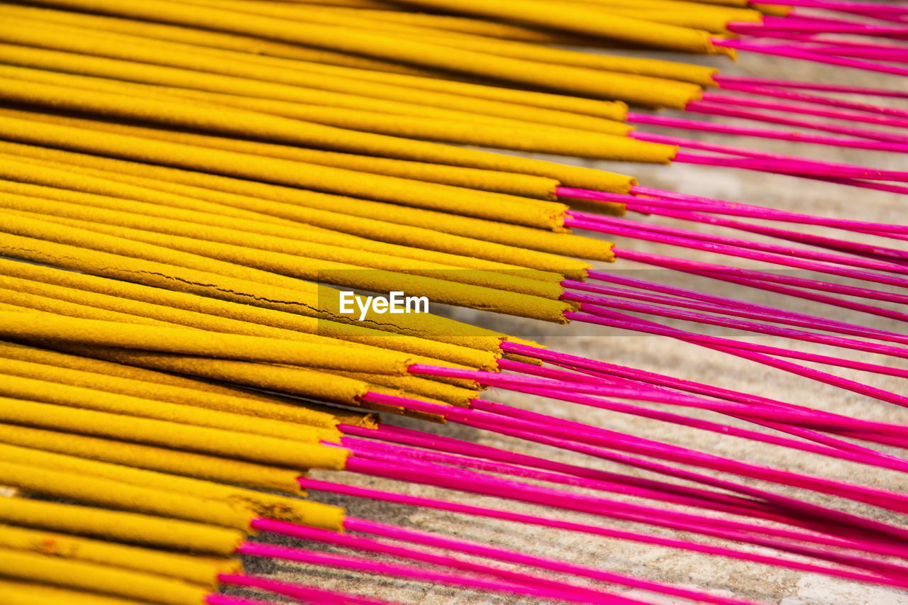 full frame shot of colorful pencils