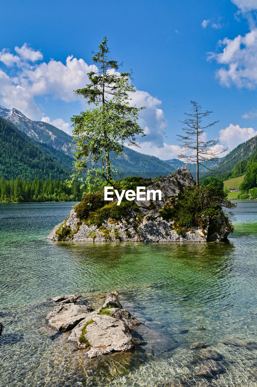 scenic view of river against sky