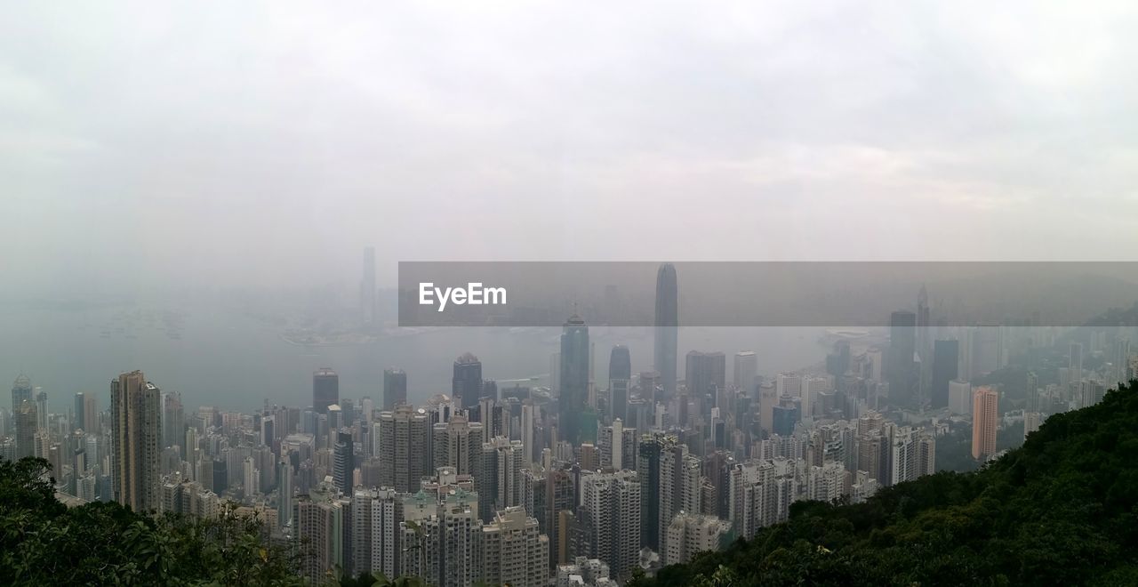 Aerial view of city - hong kong 