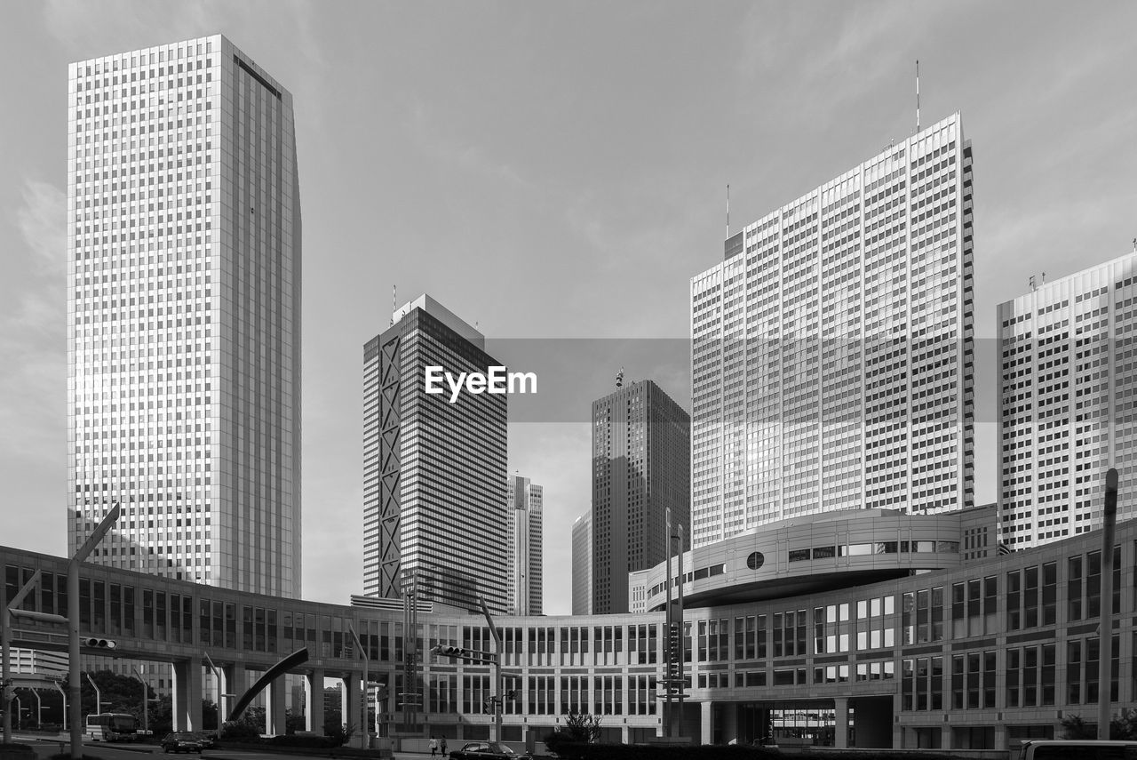 View of modern buildings against sky