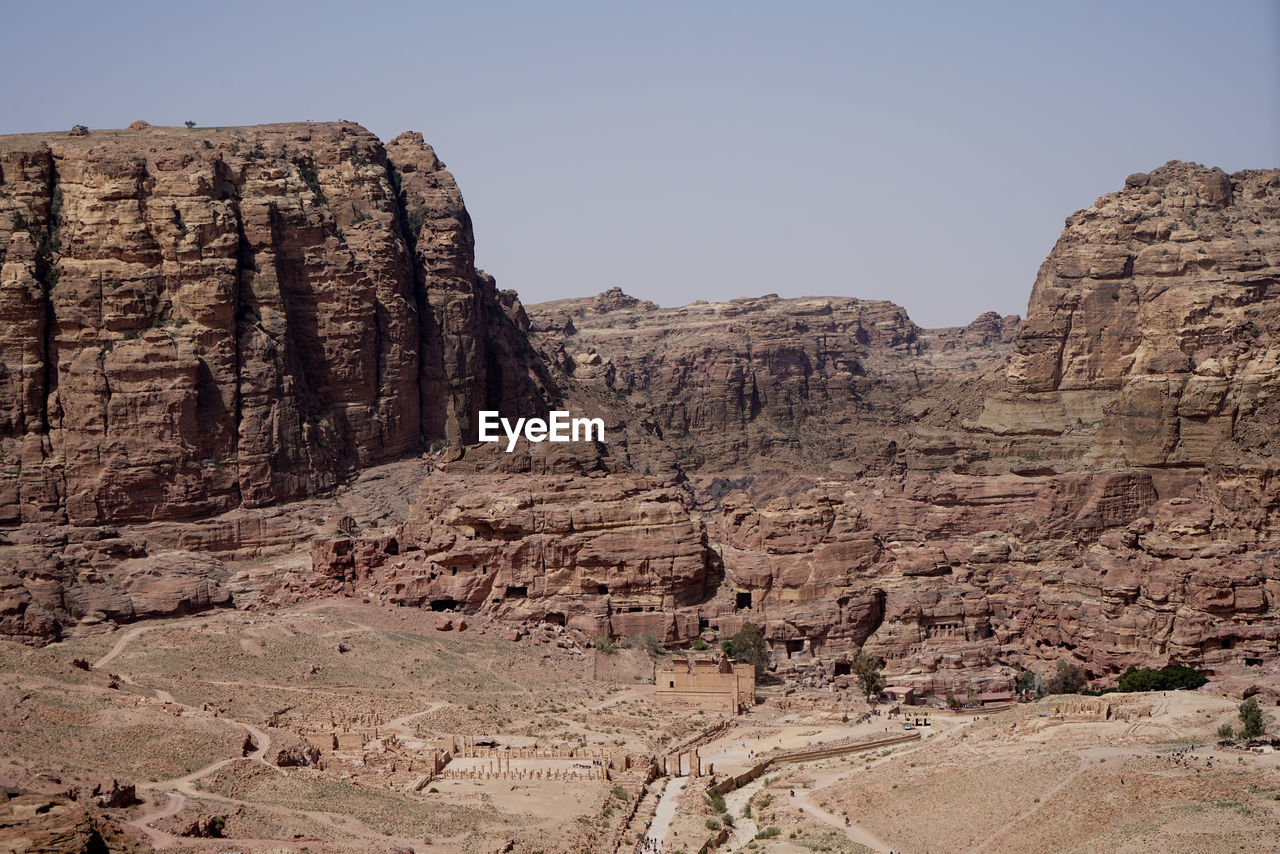 Rock formations and ancient ruins