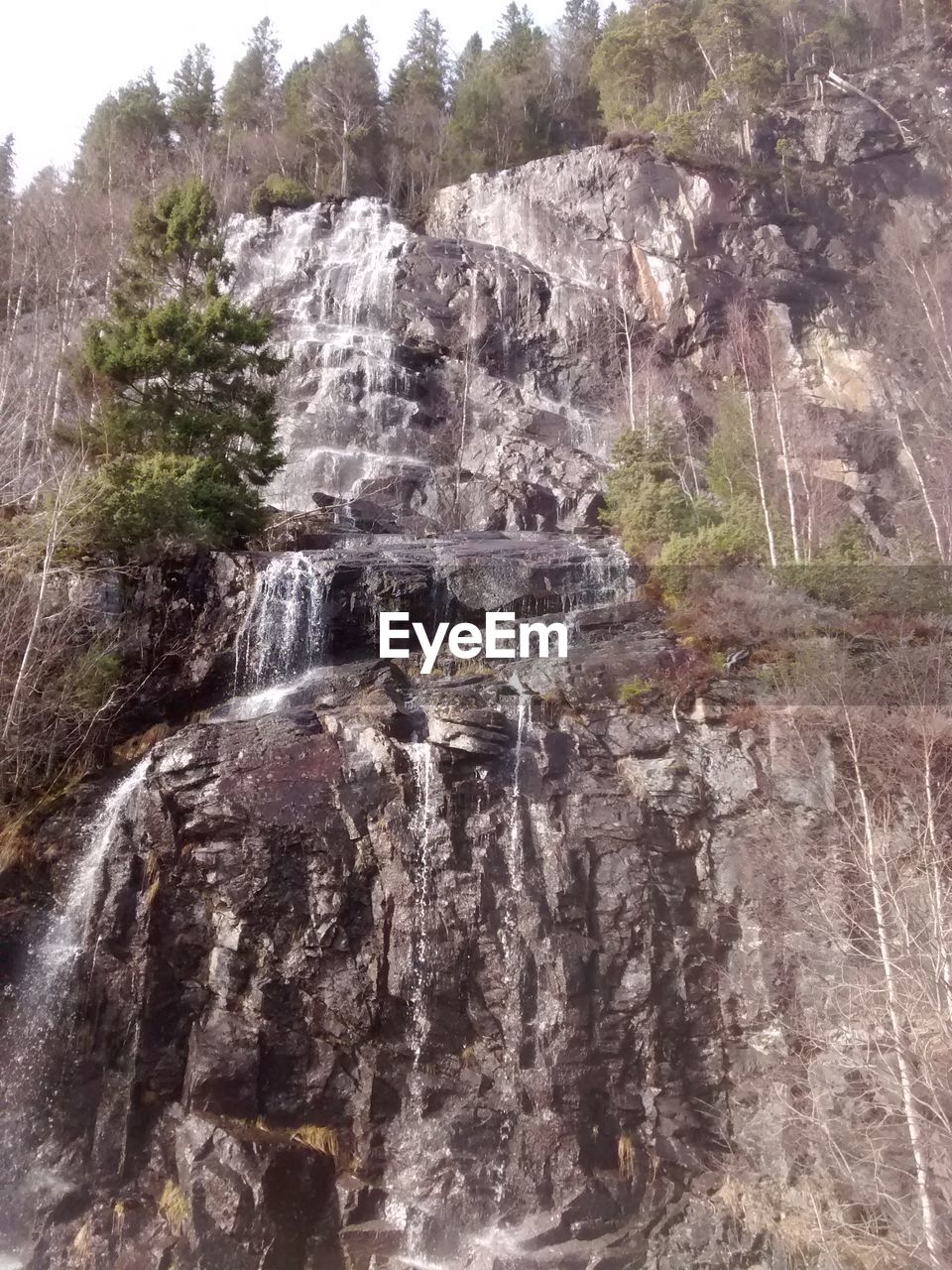 WATERFALL ON ROCKS