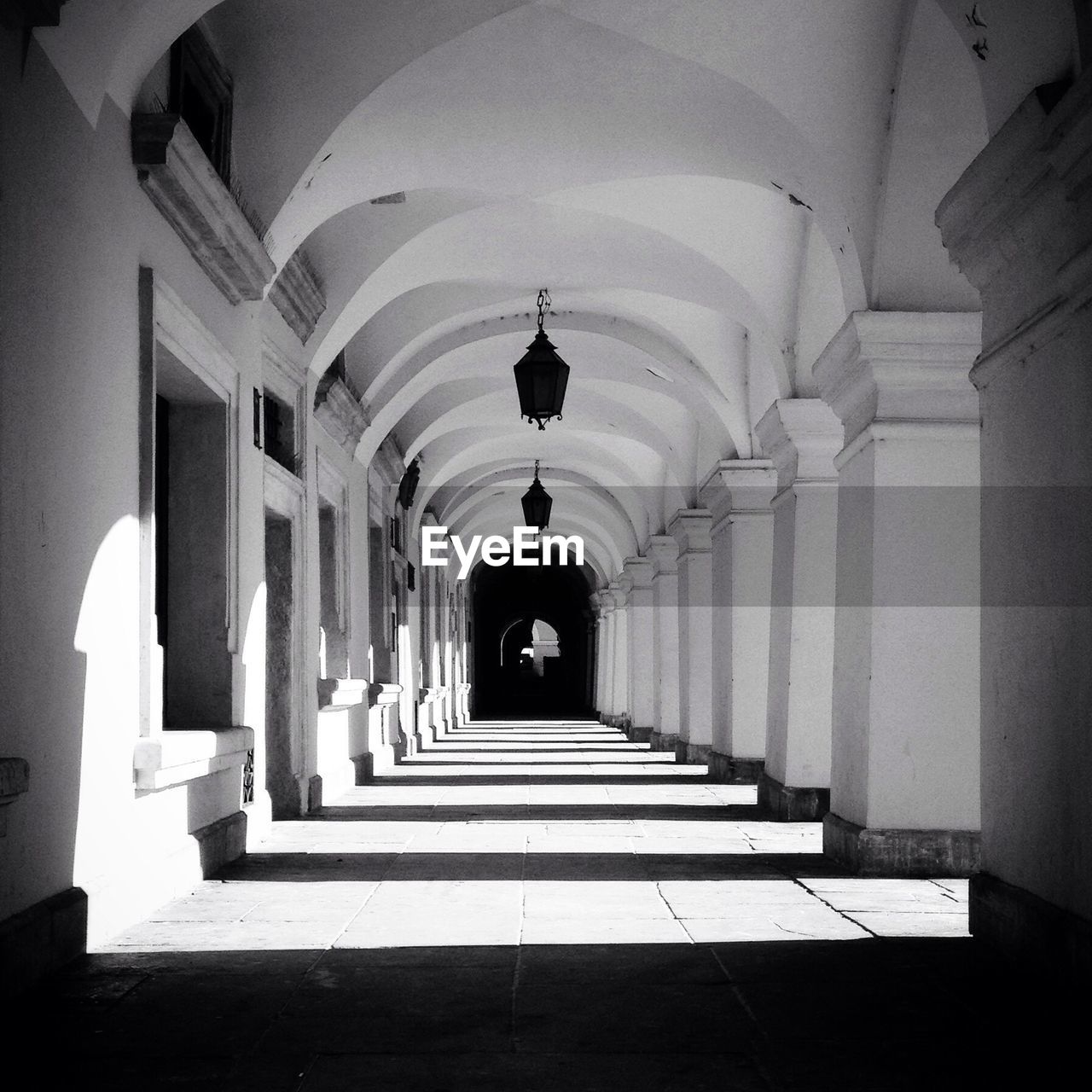 Corridor of empty building