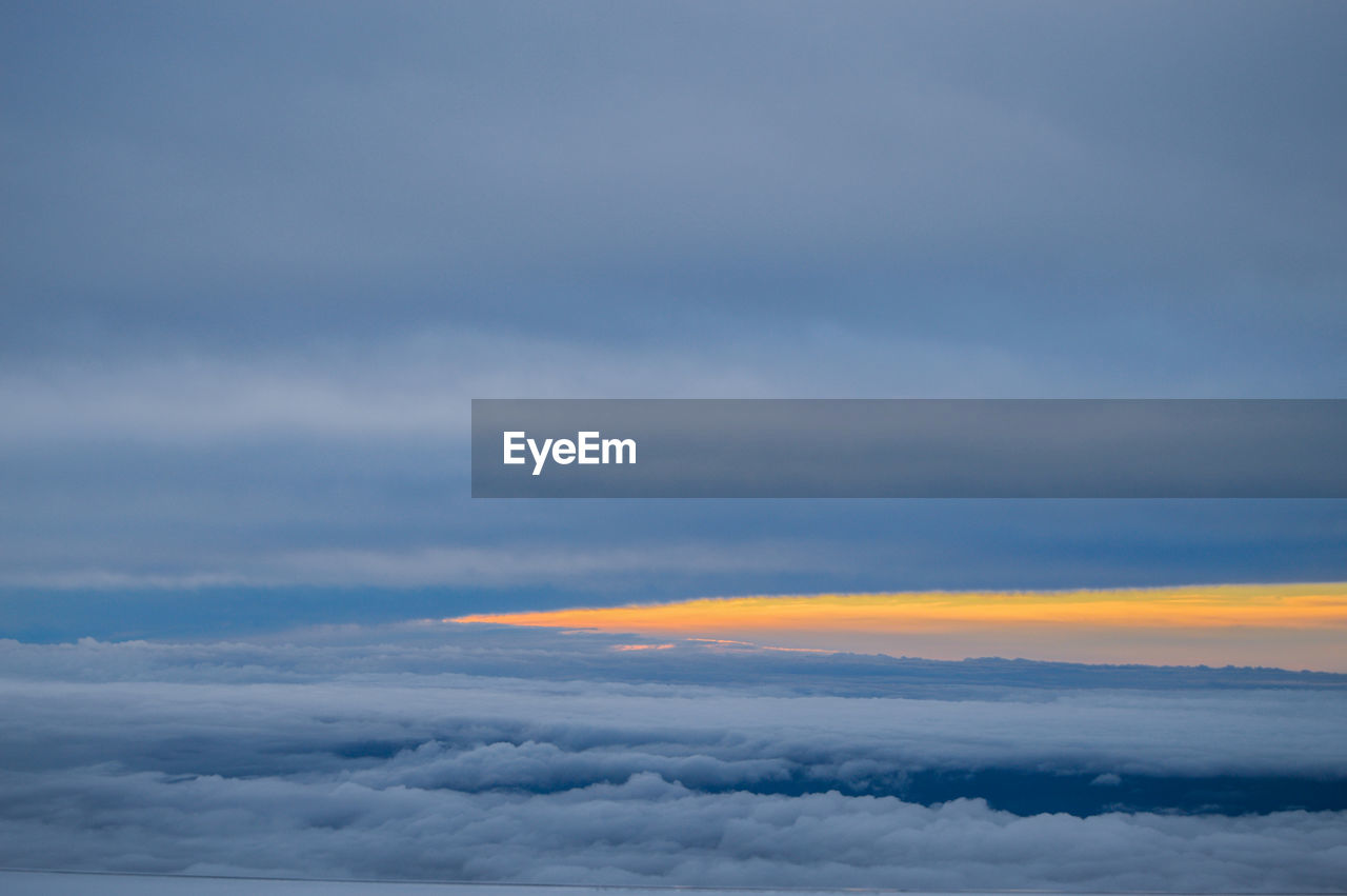 Scenic view of cloudscape during sunset