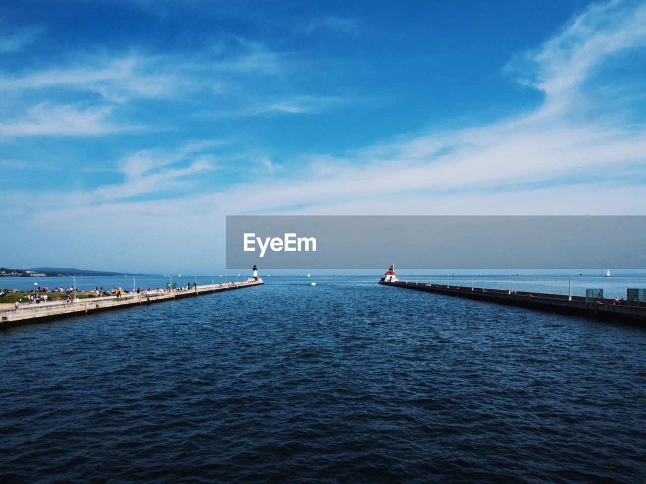 Pier over sea against sky