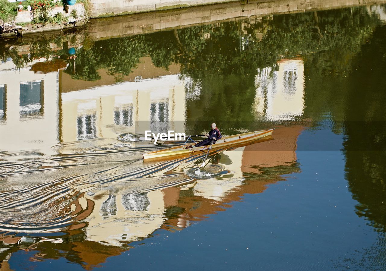 VIEW OF BUILT STRUCTURE IN WATER