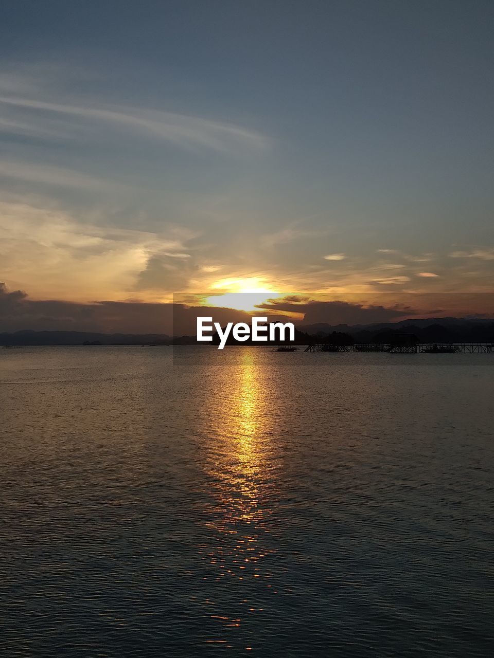 SCENIC VIEW OF SEA DURING SUNSET