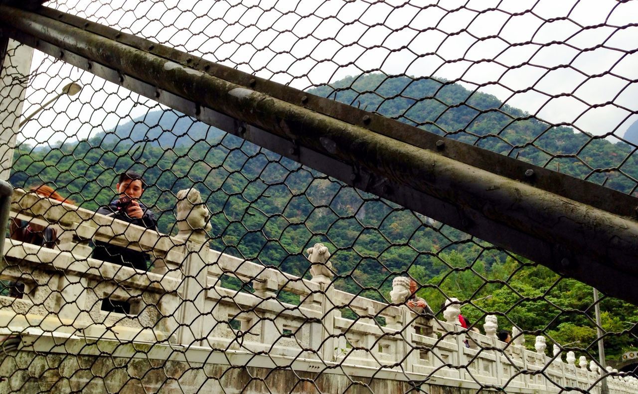 VIEW OF CHAINLINK FENCE