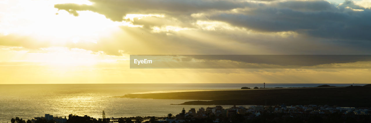 SCENIC VIEW OF SEA DURING SUNSET