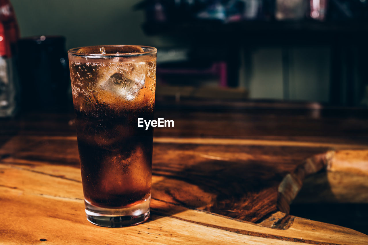 Close-up of drink on table