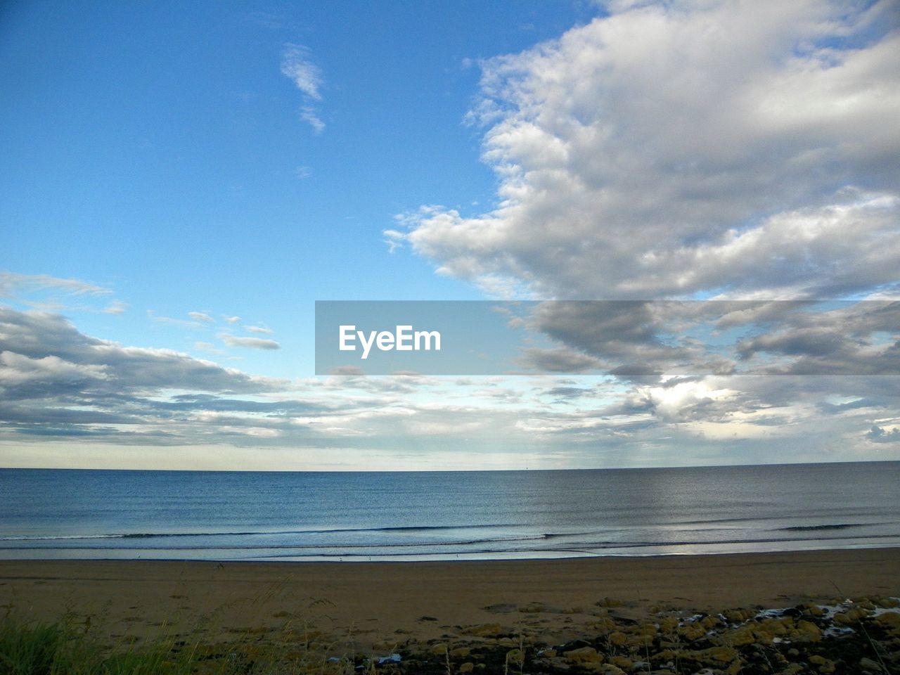 Scenic view of beach and sea