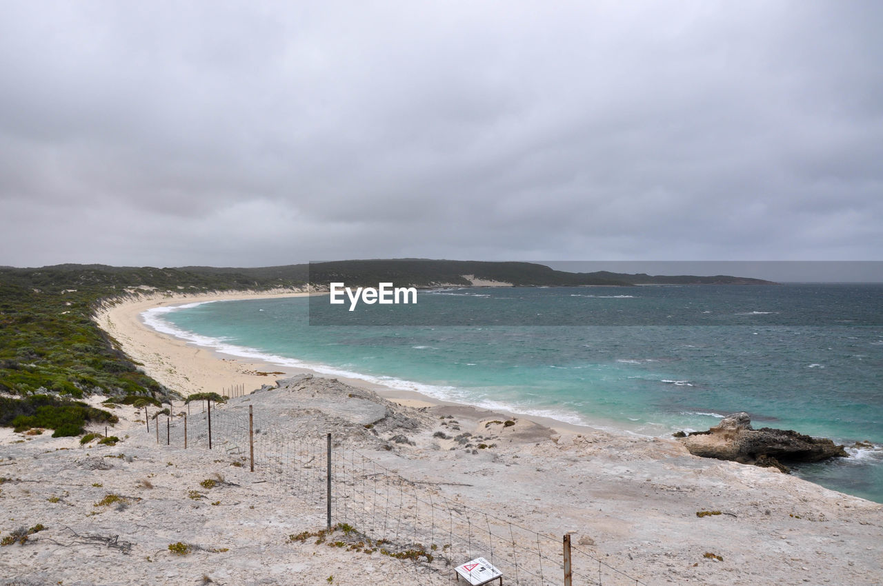 PANORAMIC VIEW OF BEACH AGAINST SKY