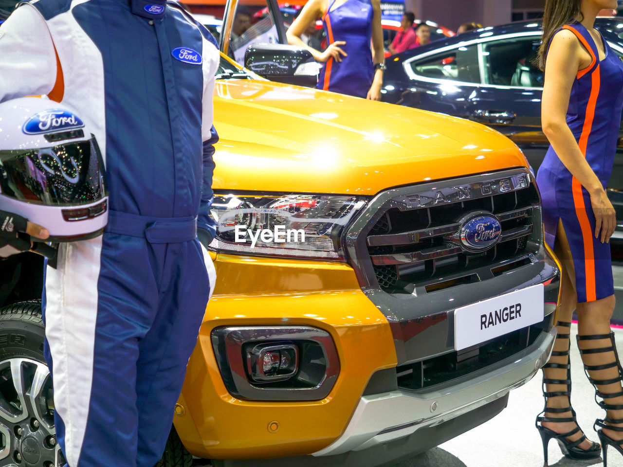 REAR VIEW OF YELLOW CAR