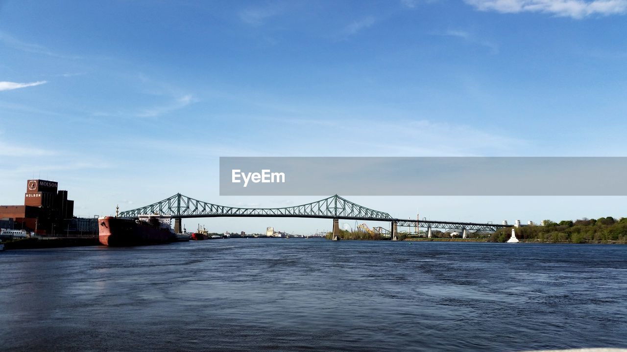 View of bridge over river