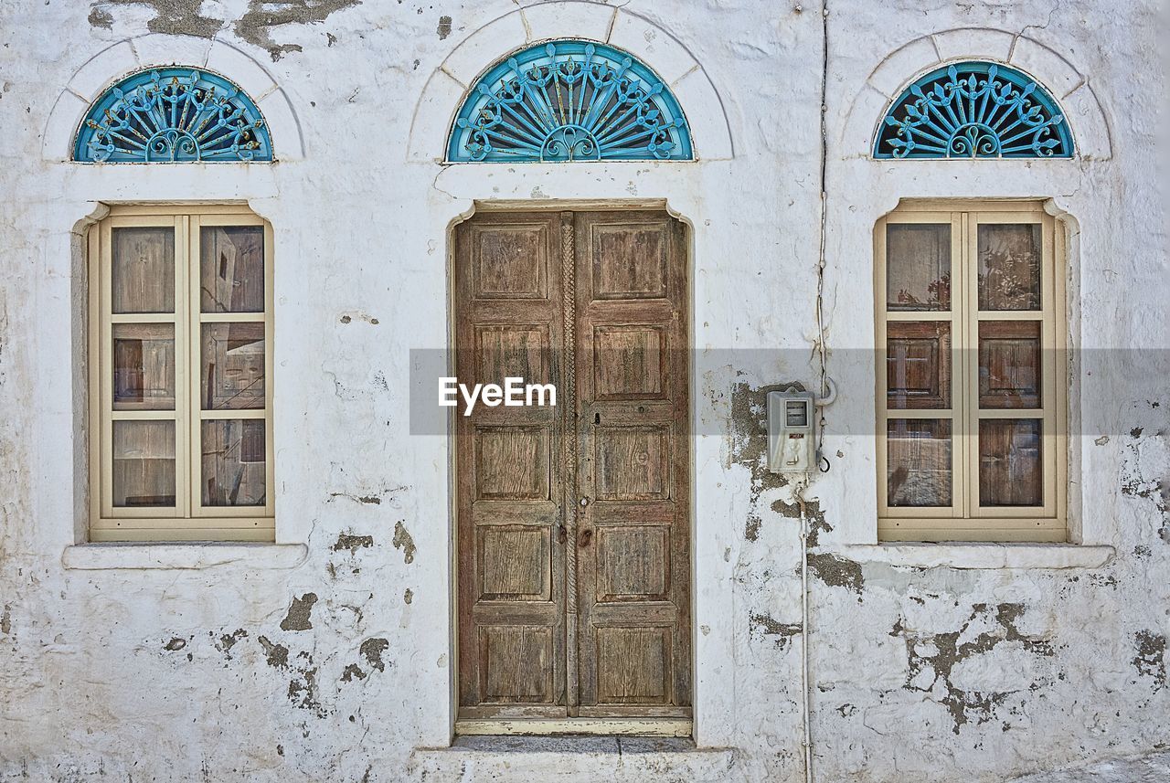 CLOSED DOOR OF BUILDING