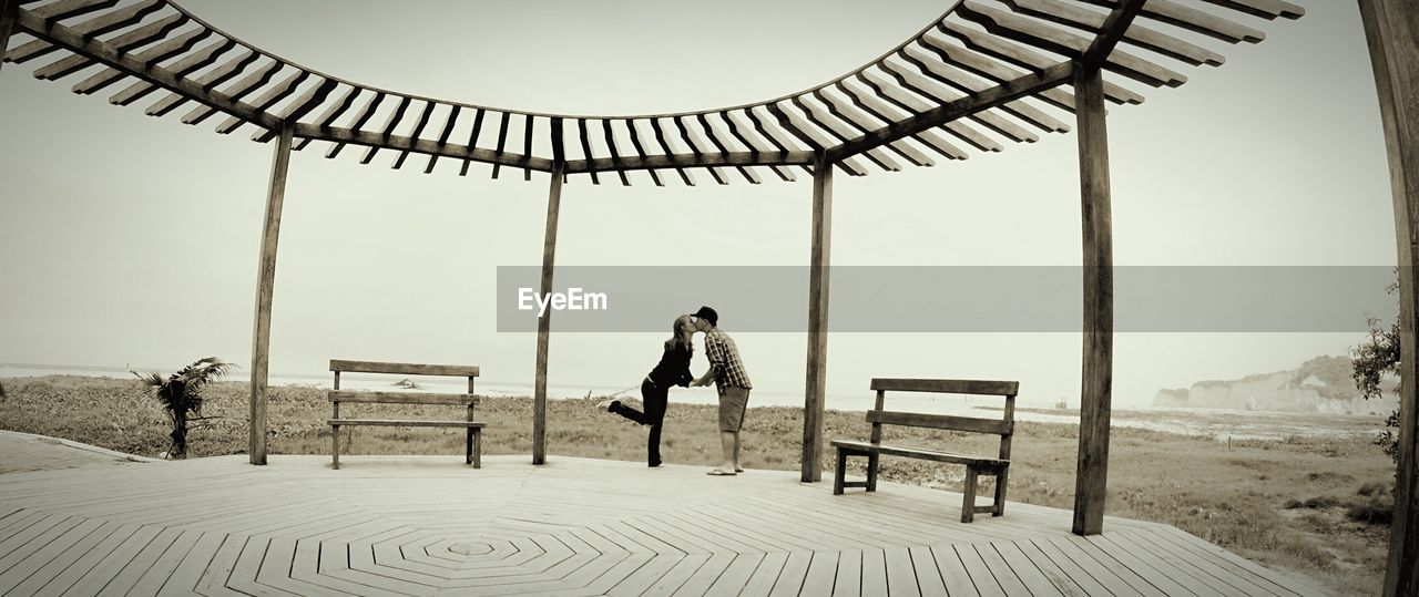 I vow to be yours even after the last breath I take. Real People Lifestyles Outdoors Beach Cliffs Gazebo Outdoor Photography Location Canoa Ecuador Kiss Sea And Sky Love Gopro