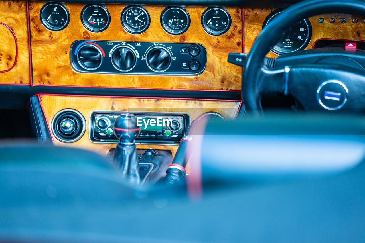 CLOSE-UP OF VINTAGE CAR ON SHELF